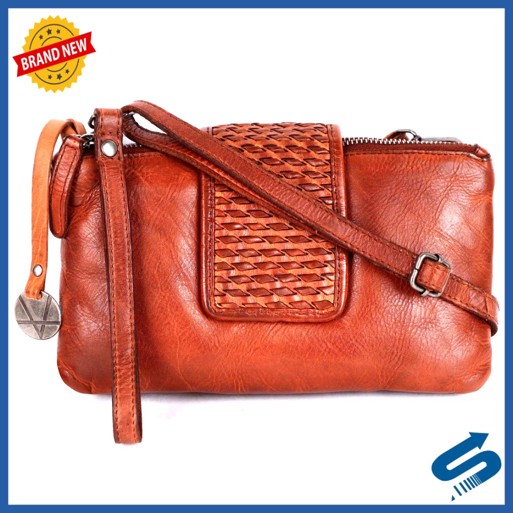 Genuine Leather Crossbody Bag Adjustable Strap Office Casual Travel Purse